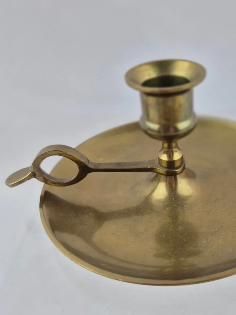 Vintage Brass Chamberstick Candle Holder vintage brass